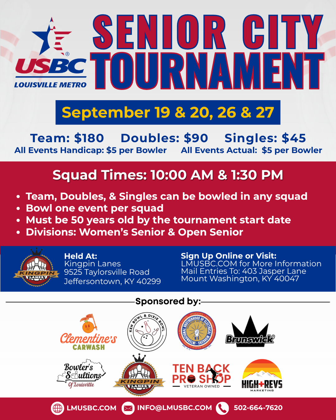 2026 SENIOR - SINGLES & ALL EVENTS