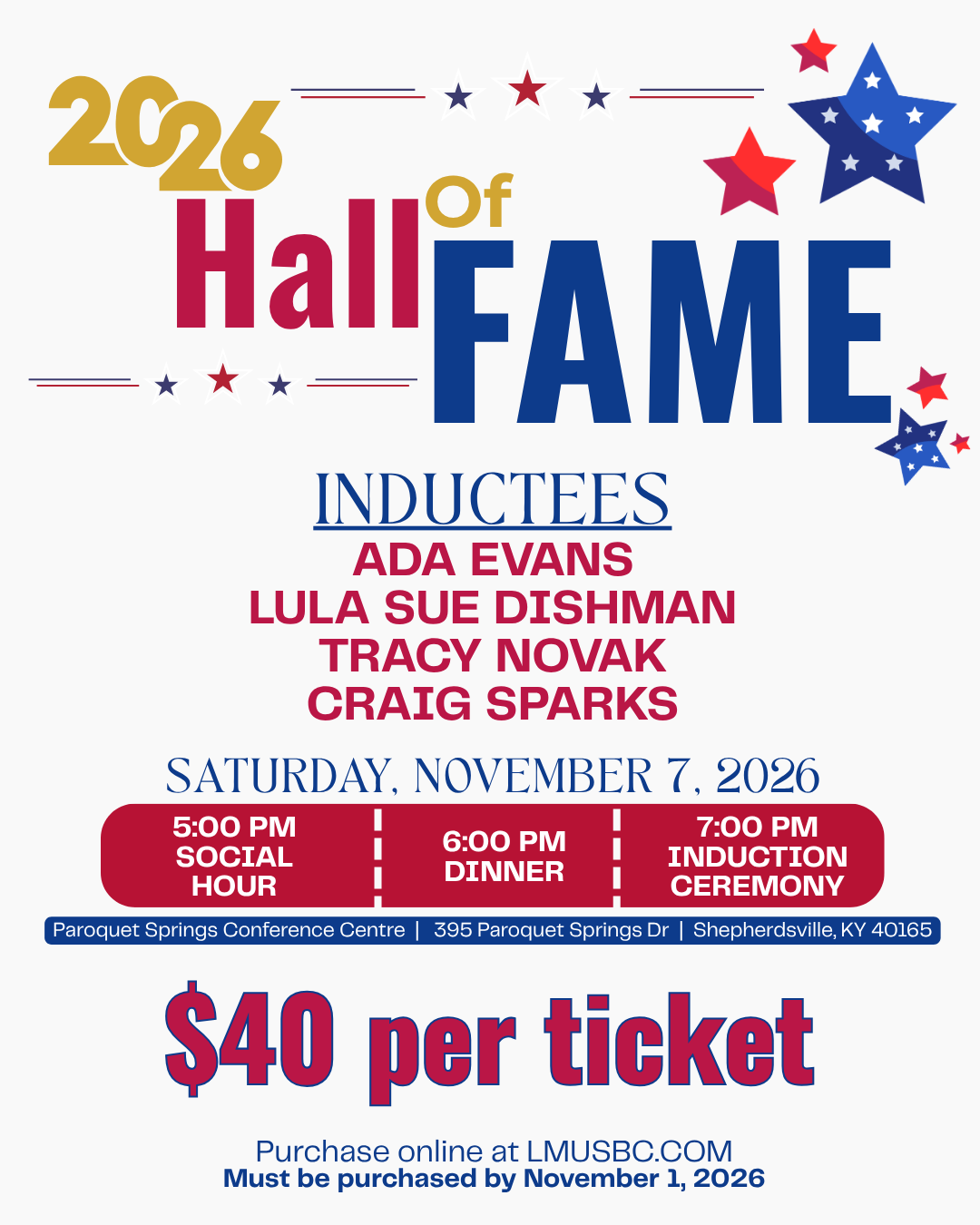 LMUSBC Hall of Fame Celebration 2026