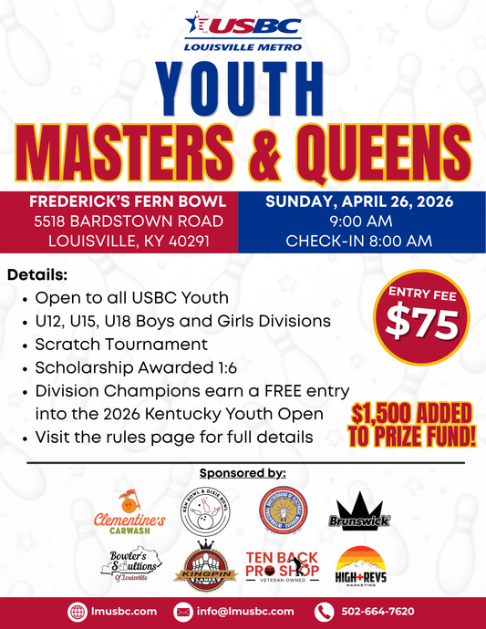 2026 YOUTH MASTERS & QUEENS